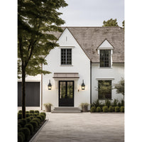Sand Black Tapered Outdoor Wall Lantern