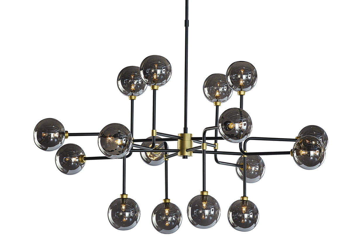 Deimos Large - Smoke Grey Chandelier