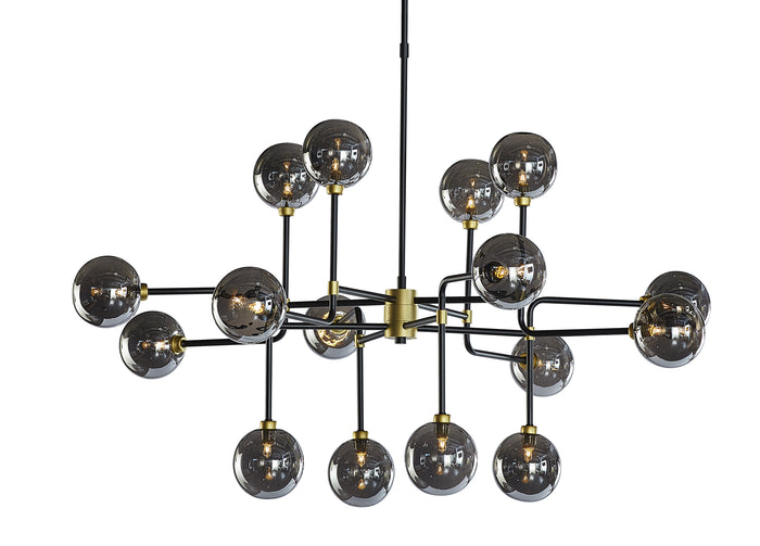 Deimos Large - Smoke Grey Chandelier