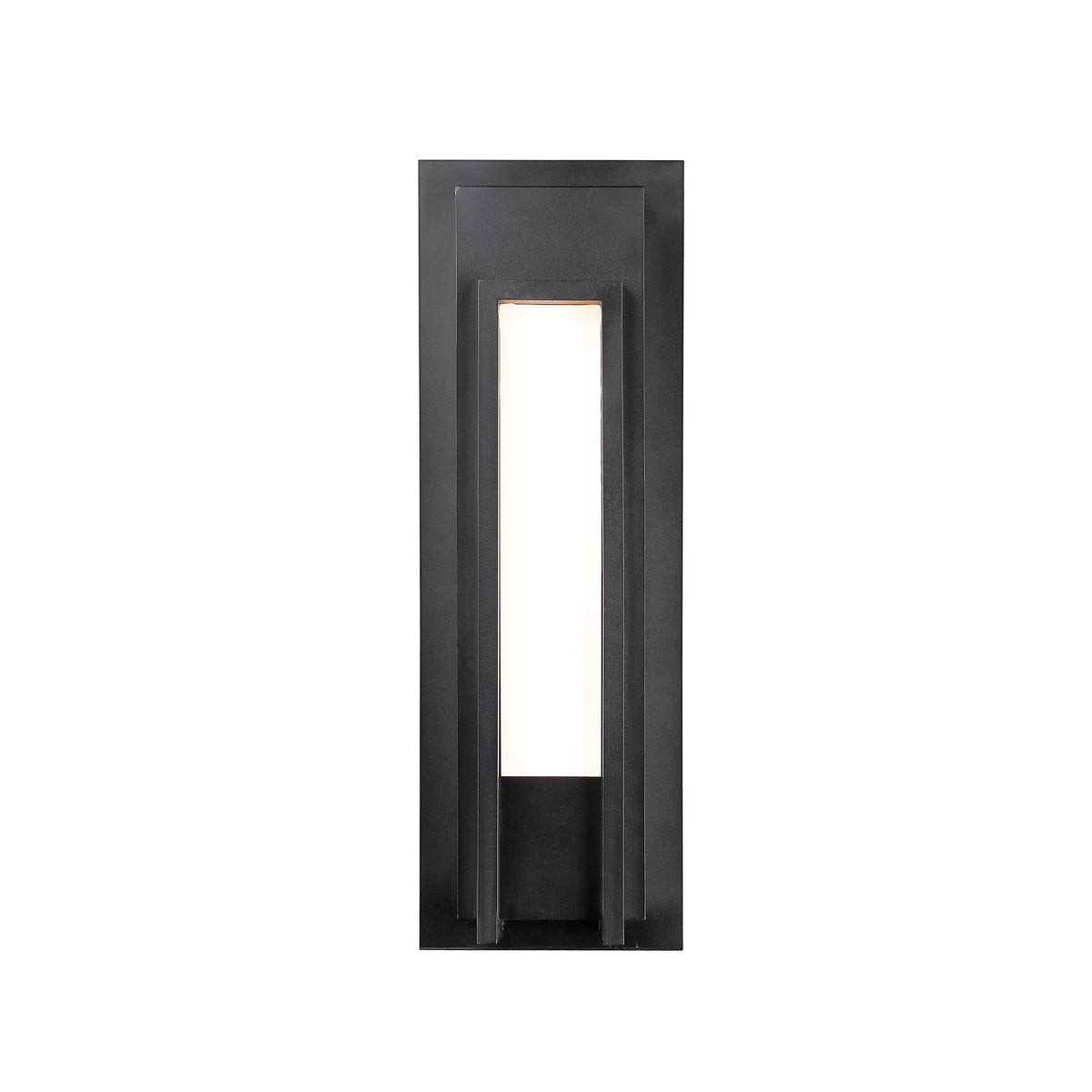 Black Keaton Geometric LED Wall Light