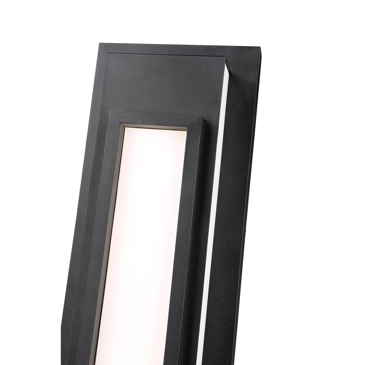 Black Keaton Geometric LED Wall Light