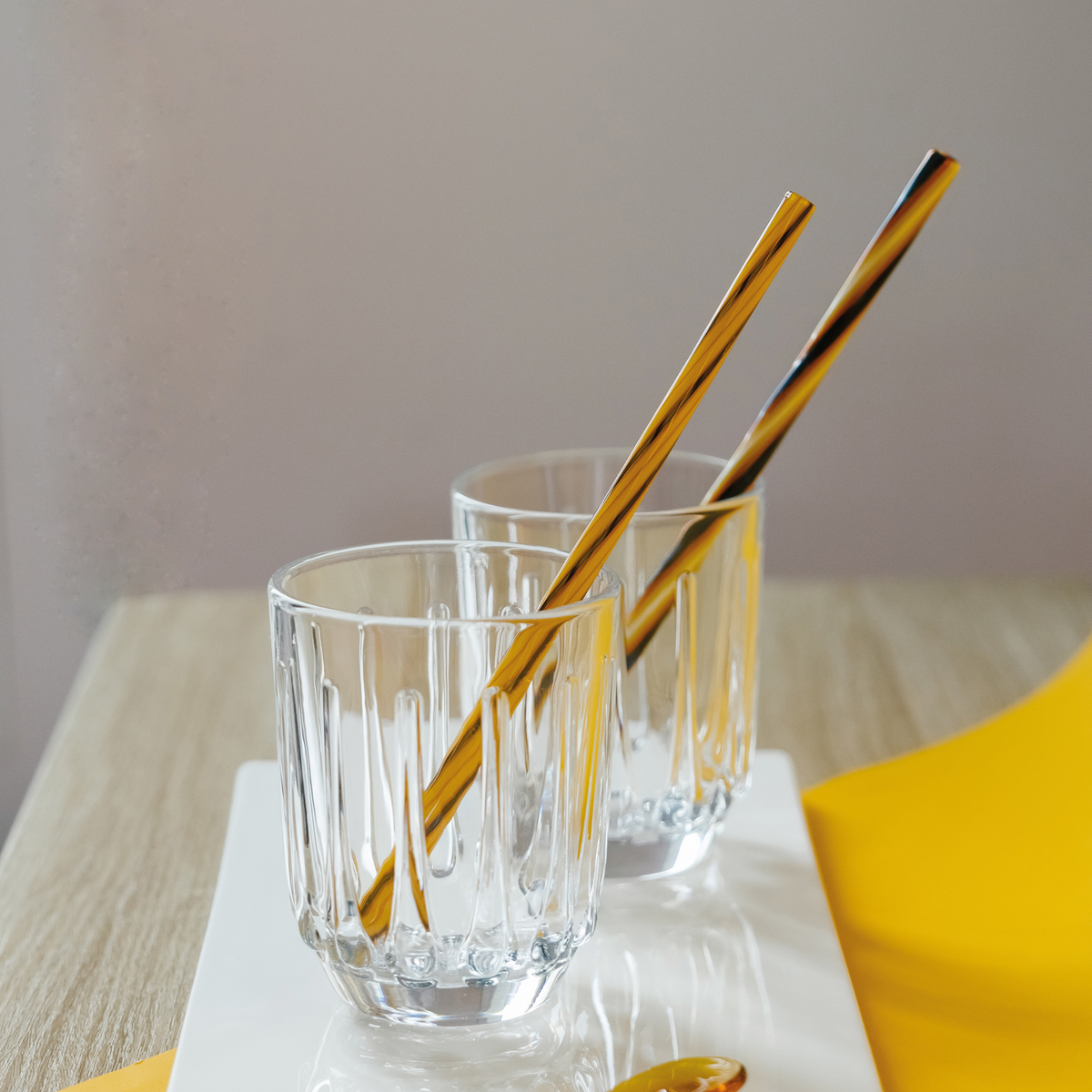 Clear Glass Tumblers Set of 4