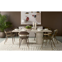 Alanya Cream Pedestal Base Dining Table