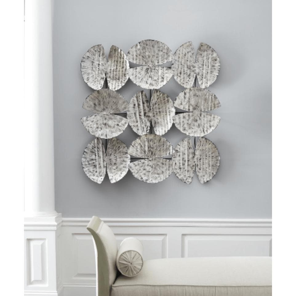 Ginkgo Silver Leaf Wall Art - Wall Decor Detail | Bone & Brass