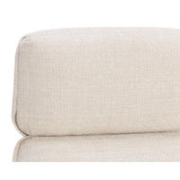 Kalev Chacha Cream & Gold Accent Office Chair - Chair Upholstery Detail | Bone & Brass