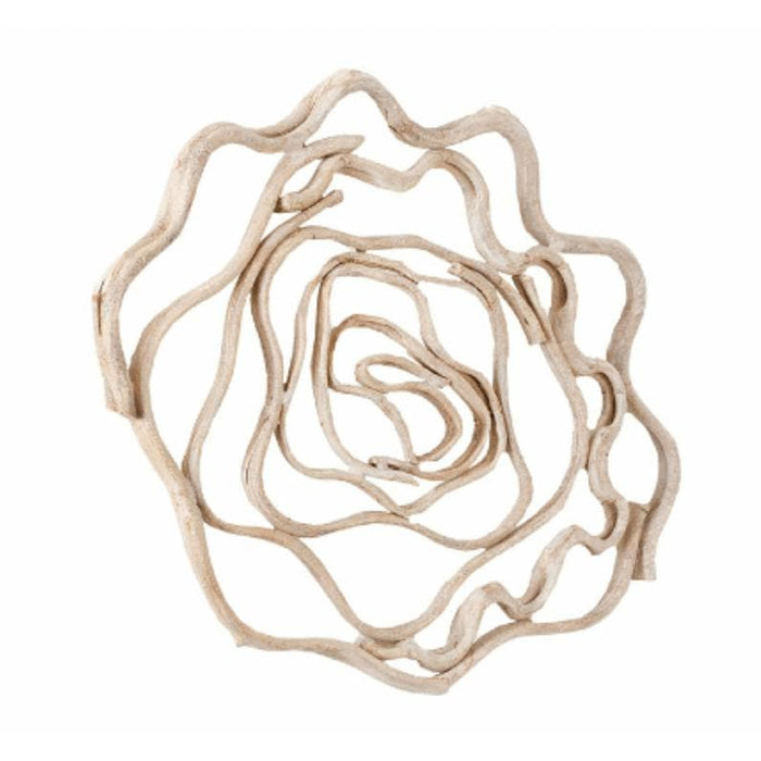 Natural Vine Twisted Wall Flower, Large | Bone & Brass