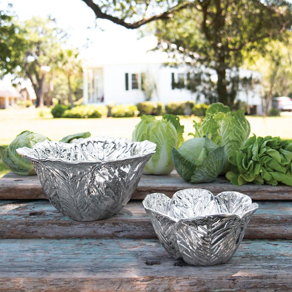 Garden Cabbage Large Bowl - Bowl Detail | Bone & Brass