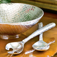 Pieles Croc Large Salad Servers - Set Detail | Bone & Brass