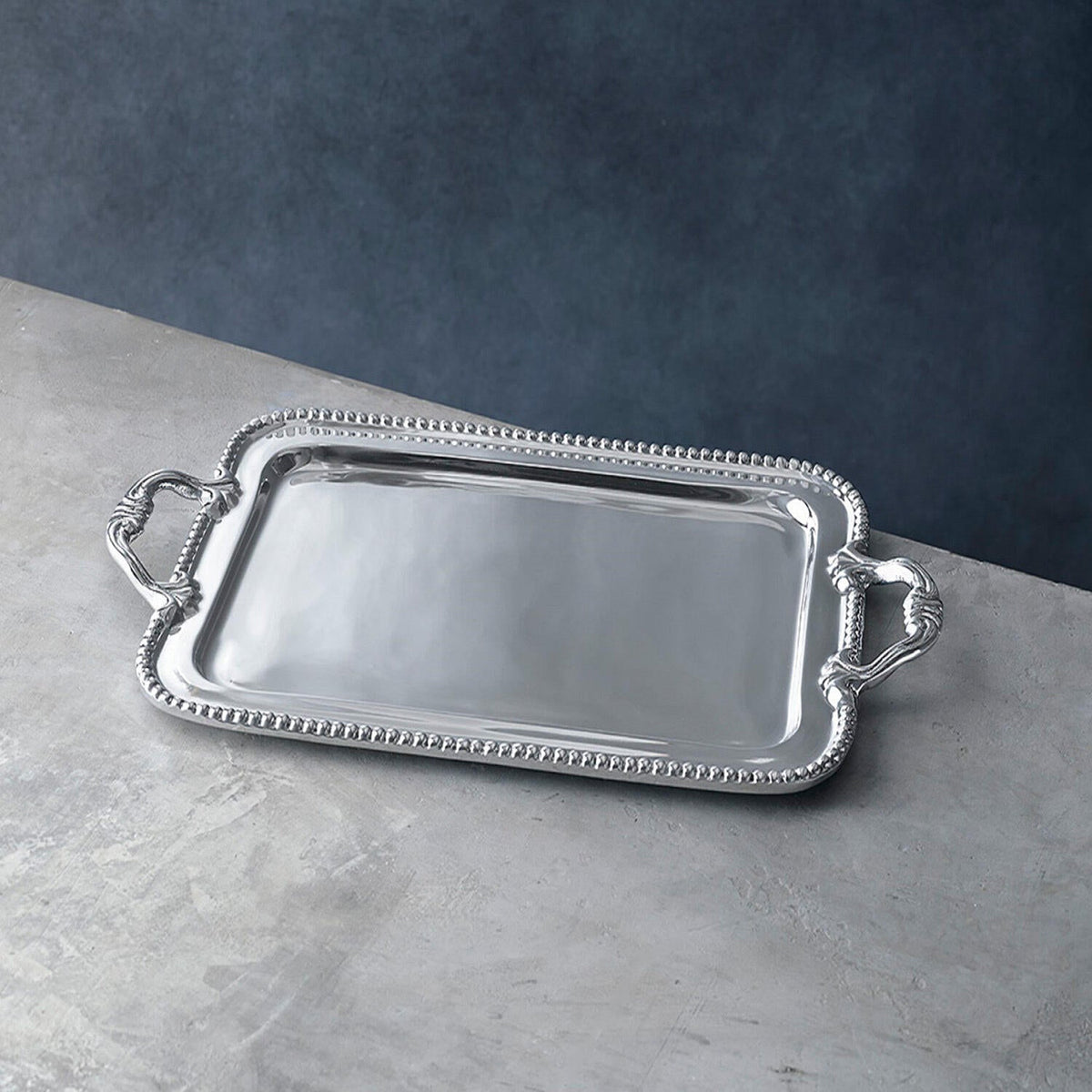 Pearl David Large Tray - Tray Top View | Bone & Brass