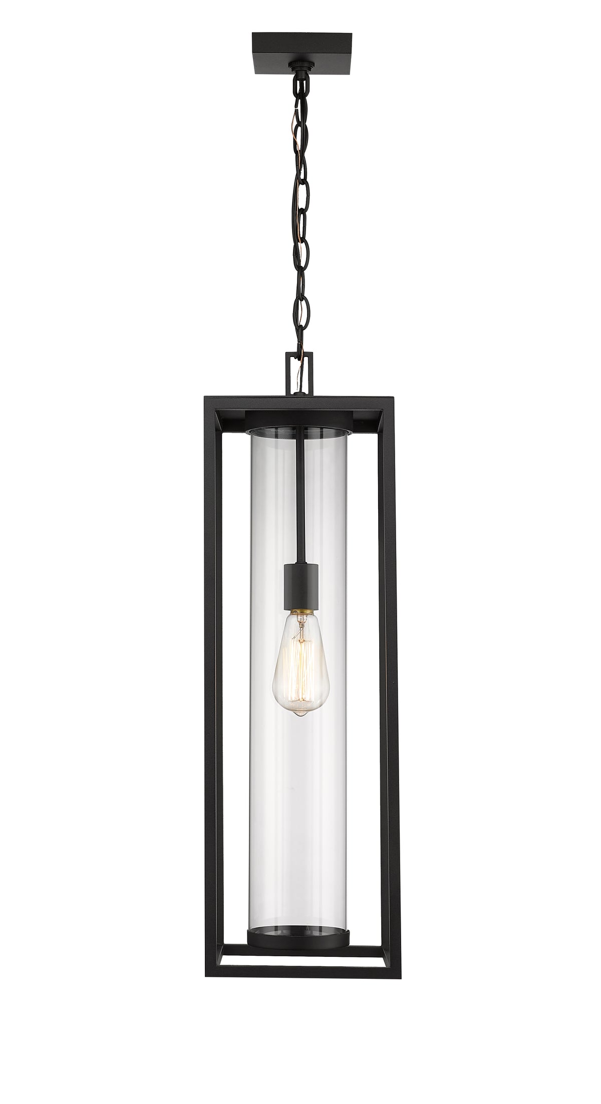 Black Dunbroch Open Frame Outdoor Pendant