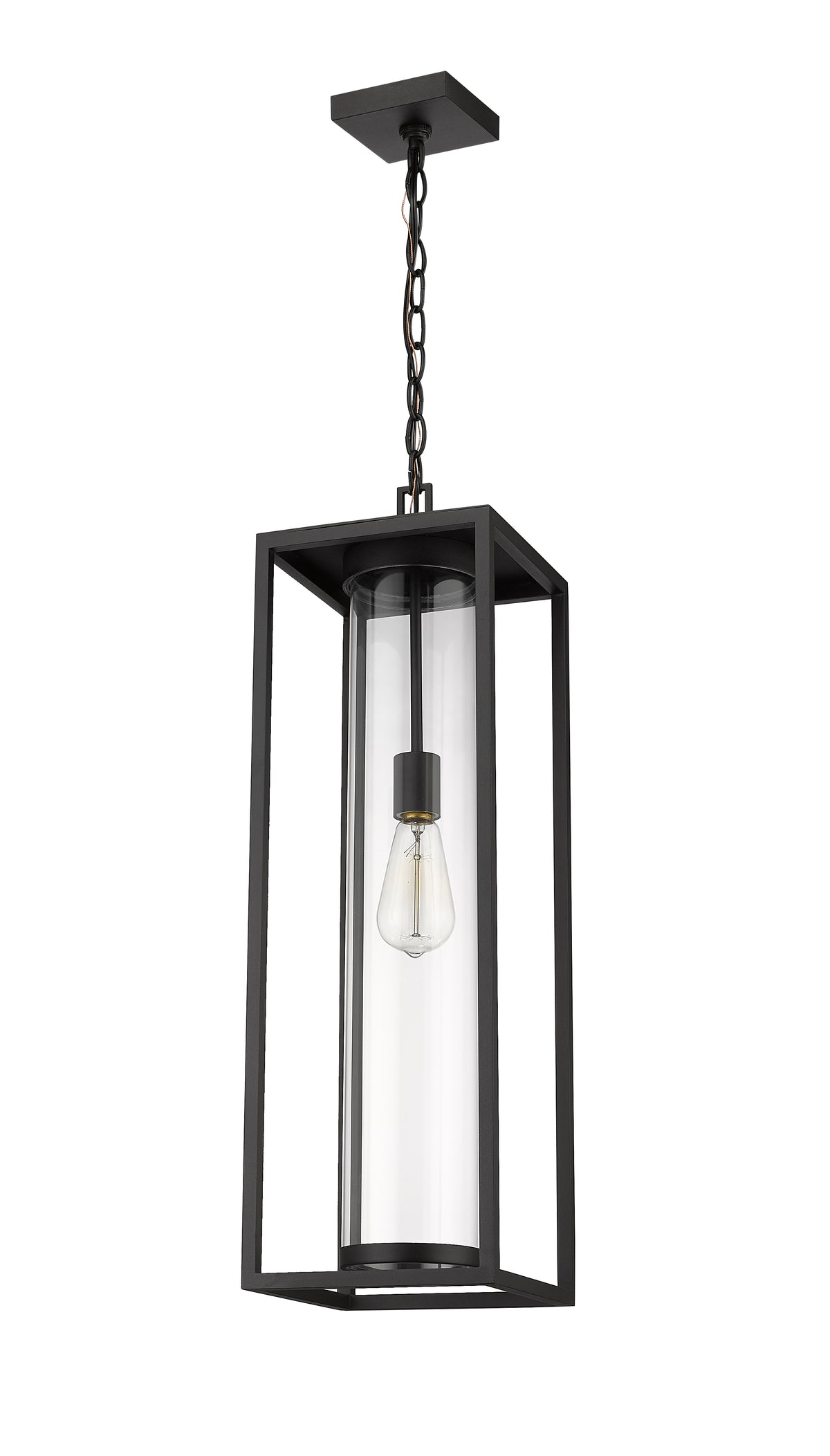 Black Dunbroch Open Frame Outdoor Pendant