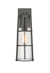 Black Helix Seedy Glass Wall Sconce