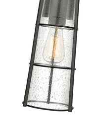 Black Helix Seedy Glass Wall Sconce