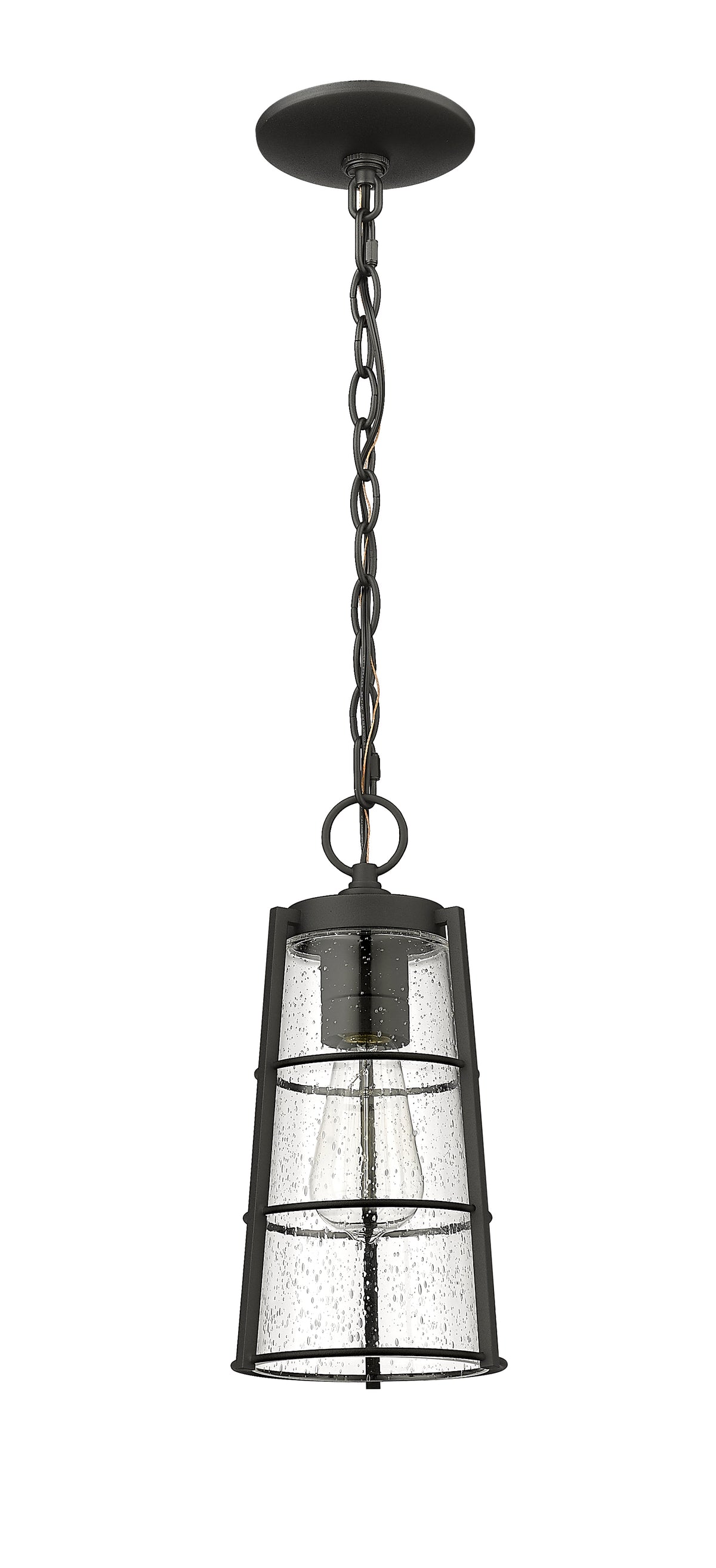 Black Helix Medium Outdoor Pendant