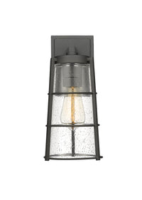 Black Helix Seedy Glass Wall Lantern