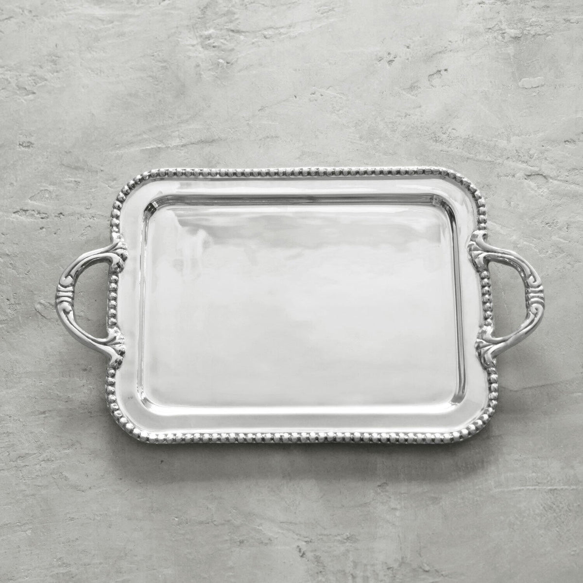 Pearl David Small Tray - Tray Top View | Bone & Brass