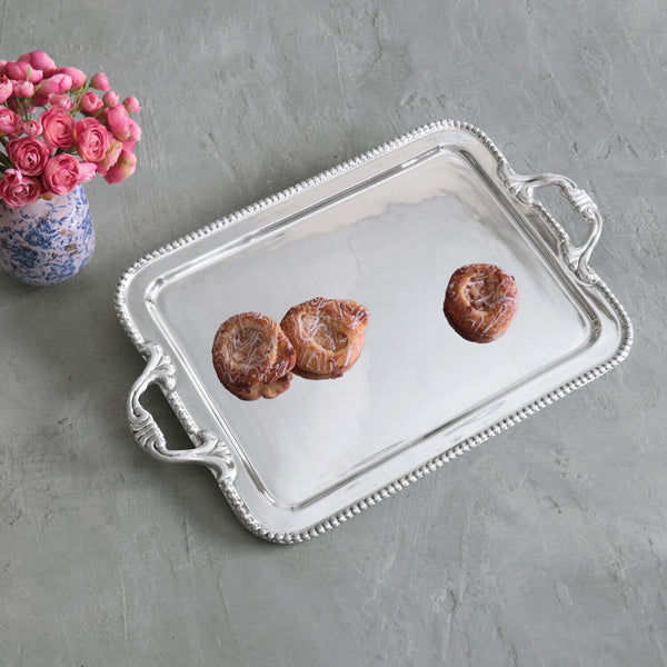 Pearl David Extra Large Tray - Tray Detail | Bone & Brass