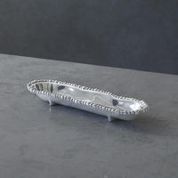 Organic Pearl Cracker Tray - Tray Top View | Bone & Brass