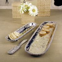 Organic Pearl Cracker Tray - Tray View | Bone & Brass