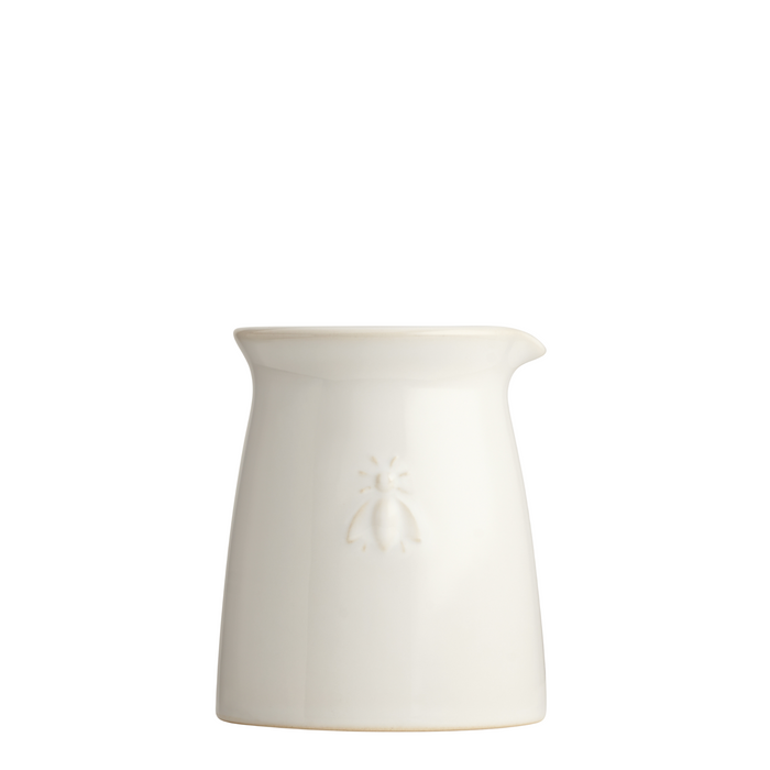Ecru Beige Bee Ceramic Creamer Jug