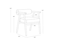 Sova Dining Black - Copenhagen White Armchair