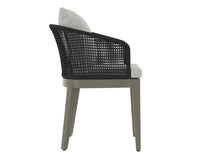 Capri Dining Smoke Grey - Copacabana Marble Armchair