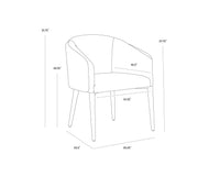 Sheva Dining Ernst Sandstone / Meg Ash Armchair