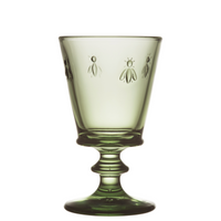 Glass Bee Wine Glasses — Set of 6