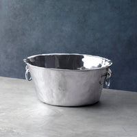 Soho Large Silver Ice Bucket with Handles, view 5