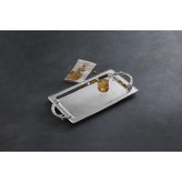 Western Antler Large Rectangular Tray - Tray Side View | Bone & Brass