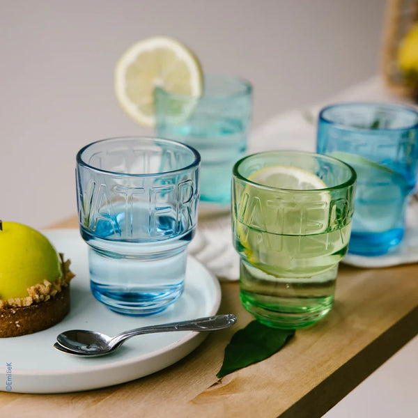 Assorted Colors Water Tumblers – Set of 4