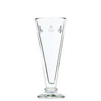 Clear Glass Bee Champagne Flutes — Set of 6