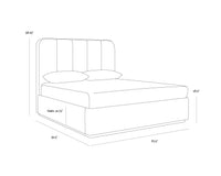 Jamille Queen - Eclipse White Bed