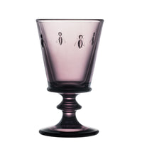 Bee Wine Glass Eggplant Set-6