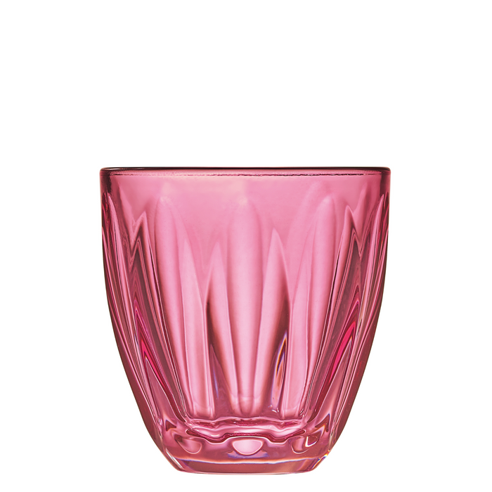 Pink Glass Lily Tumblers – Set of 6
