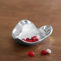 Giftables Silver Soho Heart Bowl - Bowl Top View | Bone & Brass