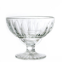 Clear Glass Elise Ice Cream Cups – Set of 6