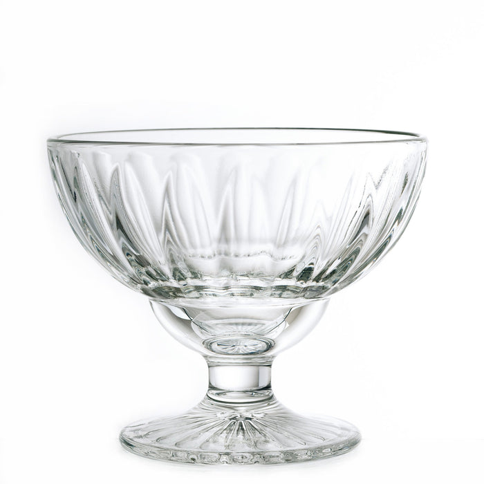 Clear Glass Elise Ice Cream Cups – Set of 6