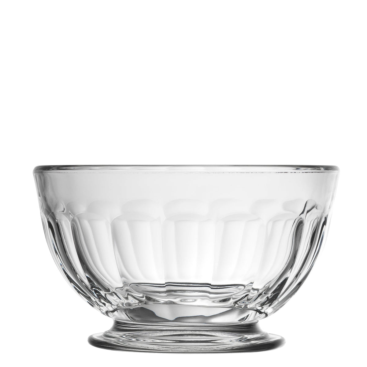Clear Glass Perigord Dinner Bowls Set of 6