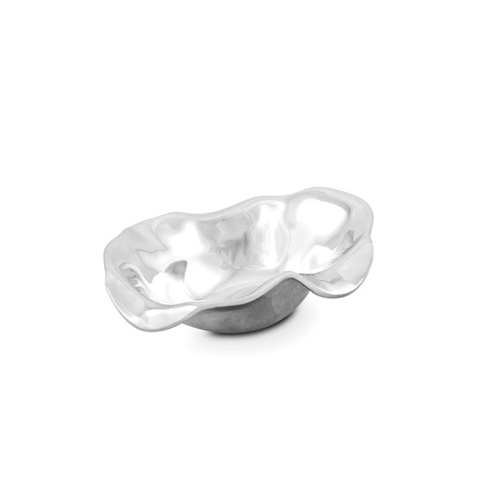 Vento Small Oval Bowl | Bone & Brass
