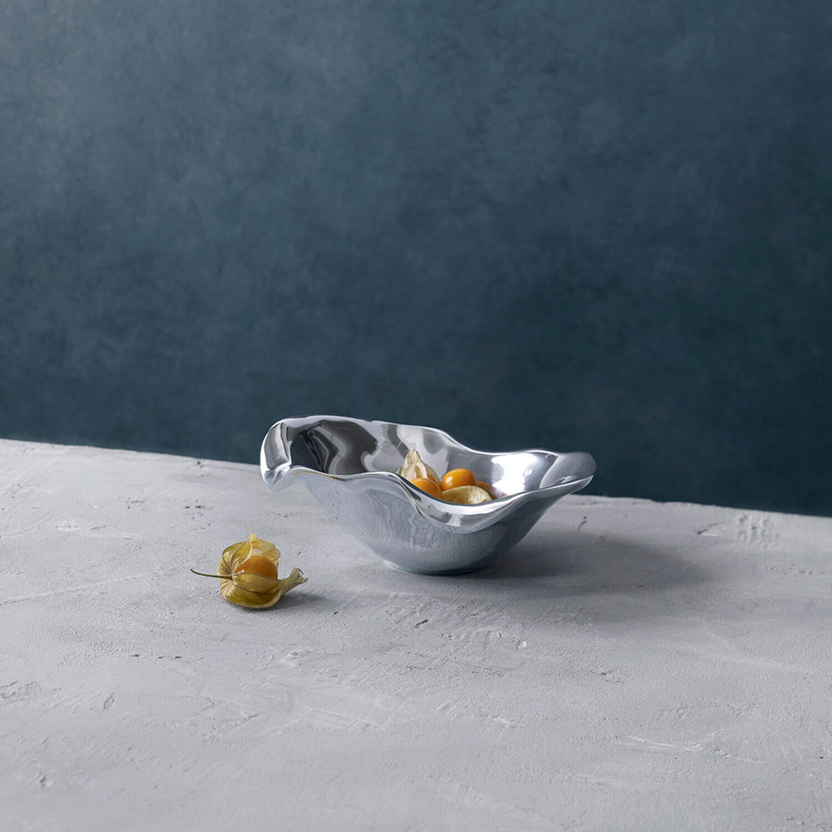 Vento Small Oval Bowl - Bowl Side View | Bone & Brass