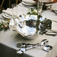 Vento Large Salad Servers - Set Detail | Bone & Brass