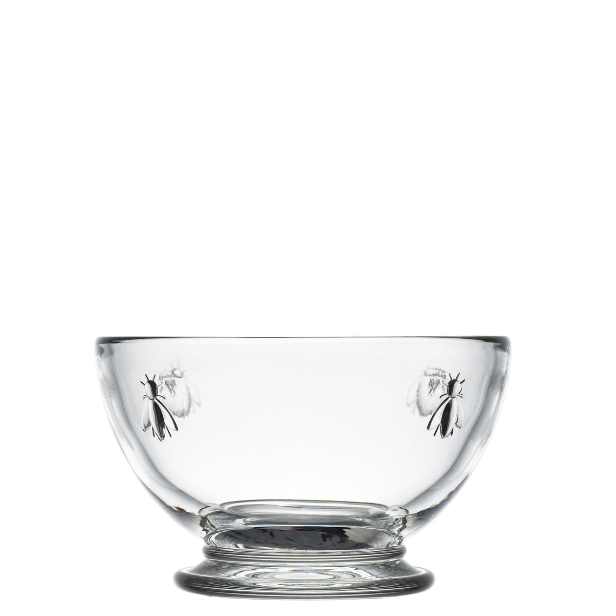 Clear Glass Bee Mini Bowls — Set of 6