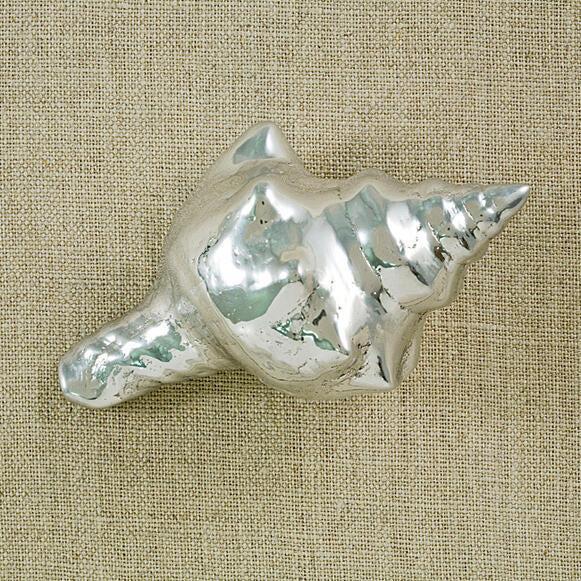 Silver Ocean Shell Napkin Weight - Weight Detail | Bone & Brass