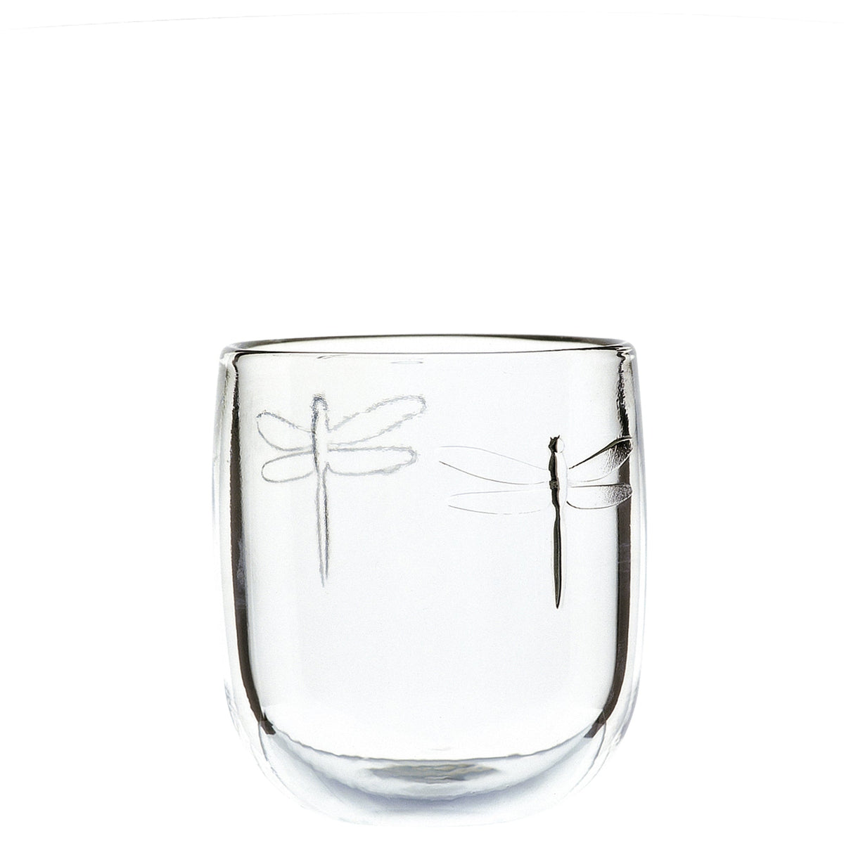 Dragonfly Clear Glass Tumblers – Set of 6