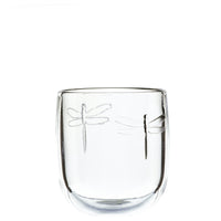 Dragonfly Clear Glass Tumblers – Set of 6