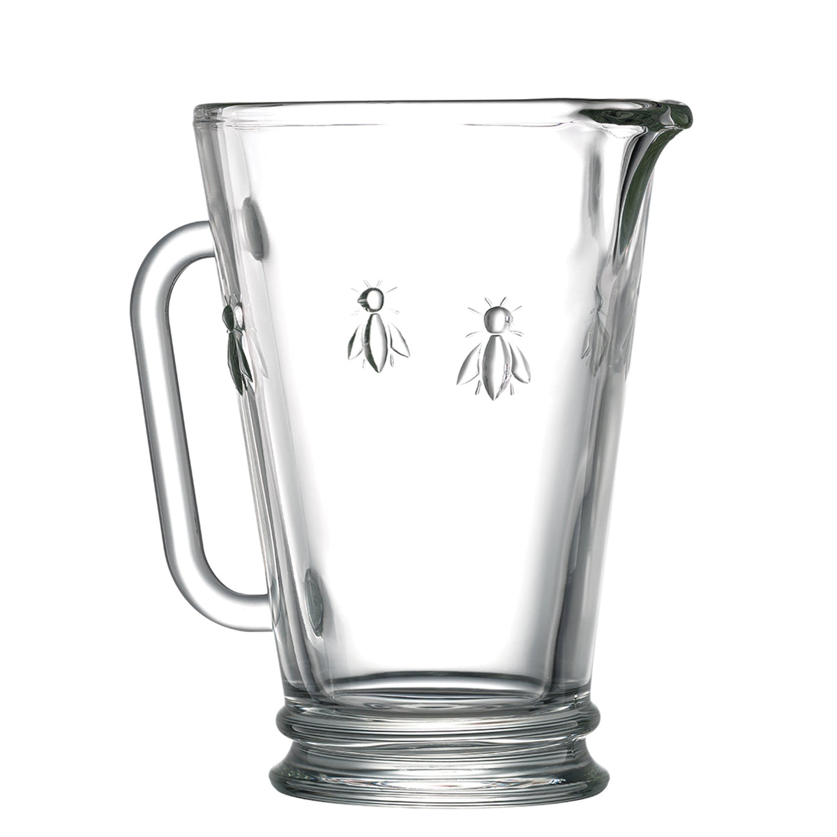 Clear Glass Bee Pitcher