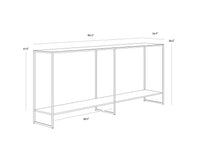 Eiffel Black Console Table