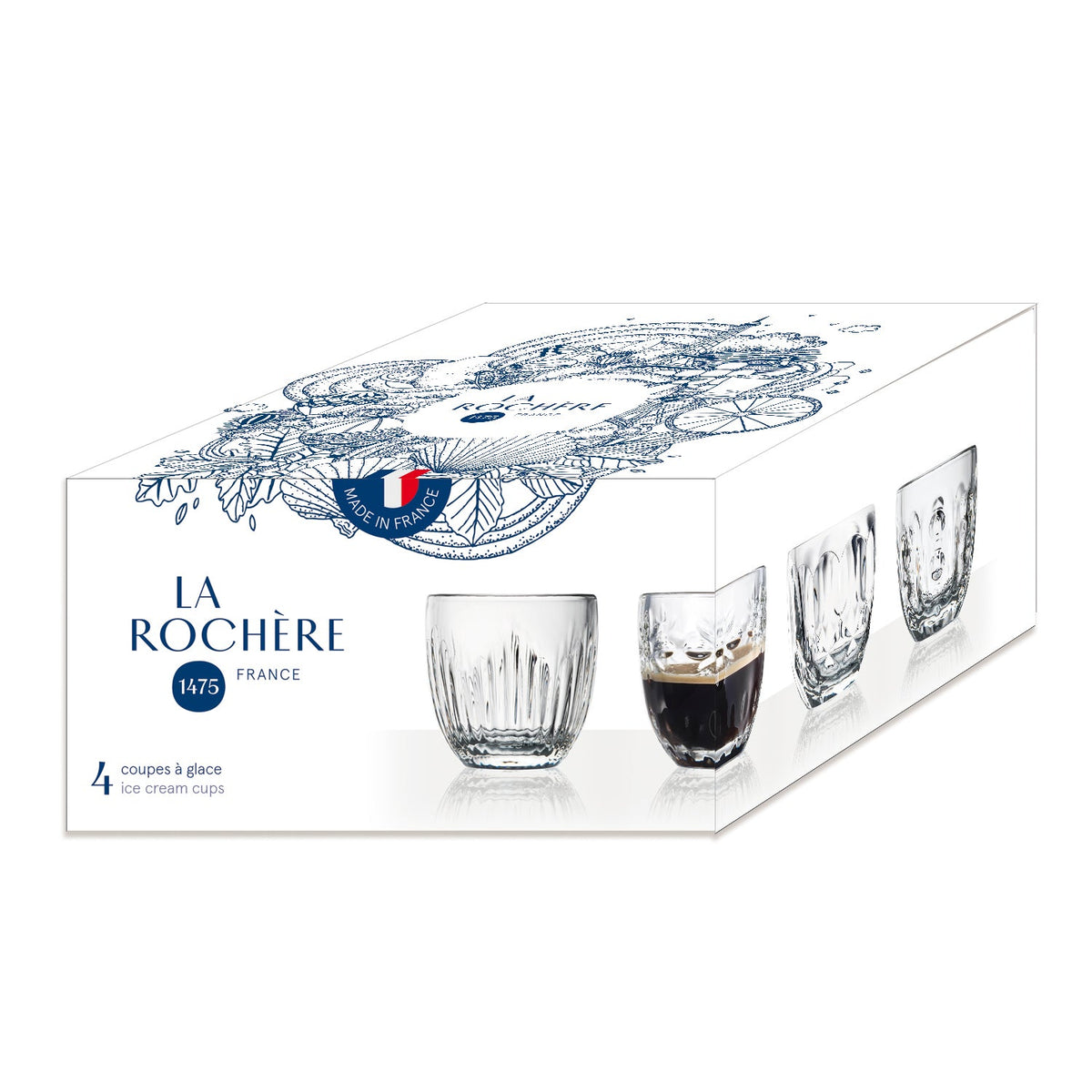Troquet Assorted Espresso Cup Set of 4