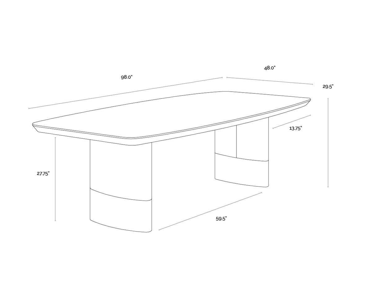 Calida 98" Dining Table